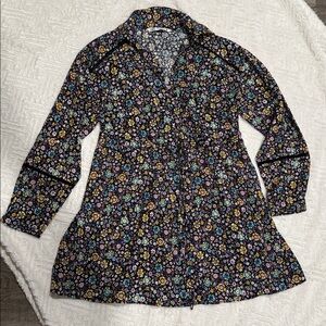 Zara Multicolor Floral Mini shirt Dreess